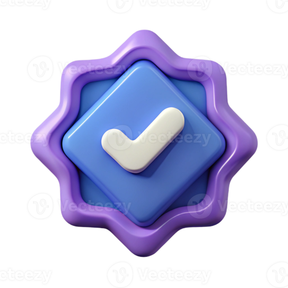 calm fascinating Diamond-shaped badge with a checkmark. Minimal, single-weight stroke, with Scalable Design. original png