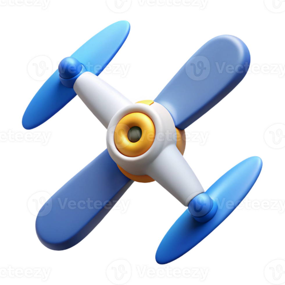 picturesque joyful organic Minimal graphic of a drone propeller. Clean lines, flat color with Scalable Design. 4K png