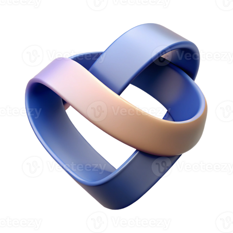 signature bohemian Abstract shape resembling a ribbon. Clean lines, flat color with Scalable Design. high quality png