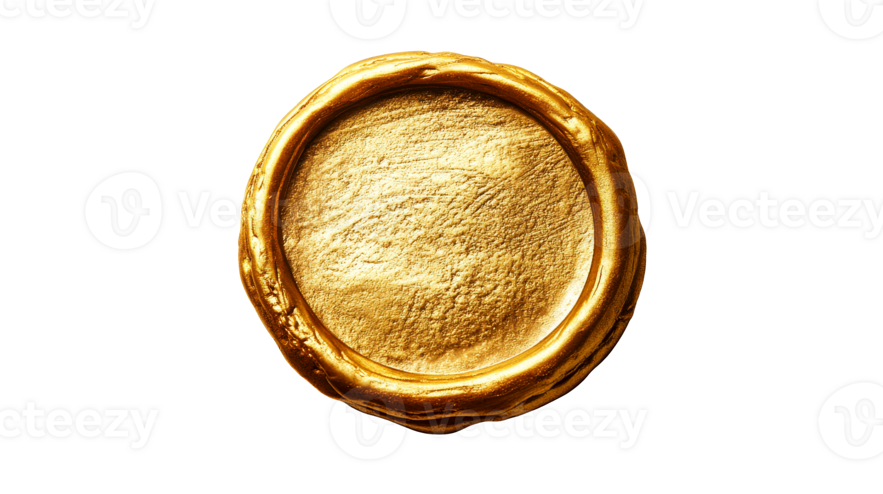 Golden Seal Wax, cut out transparent png
