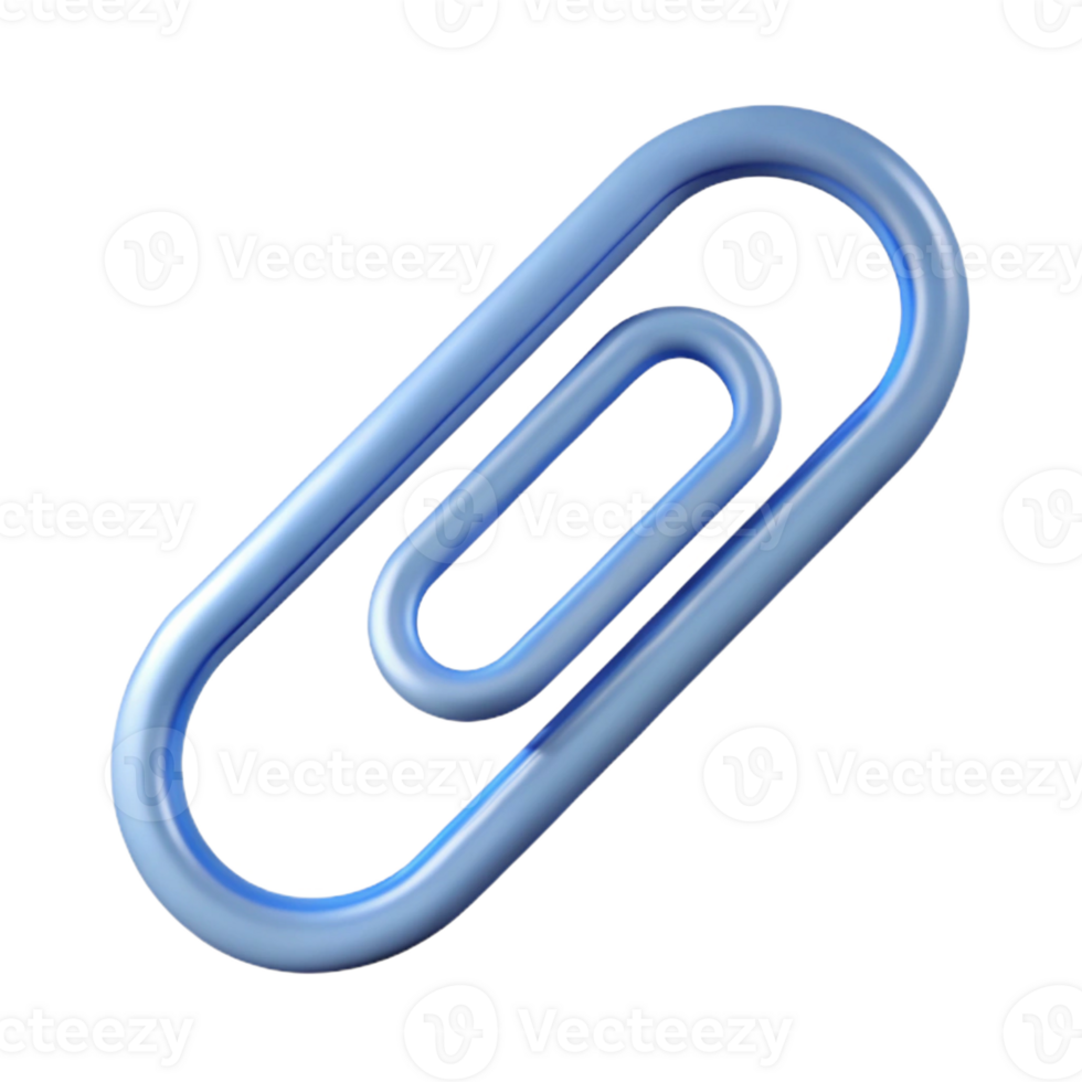 striking iconic Minimal silhouette of a paperclip. Clean lines, scalable design, flat color with Scalable Design. png