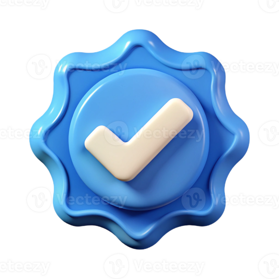 impressive celebrated Check mark badge, clean lines. Flat color, crisp edges, with Scalable Design. png