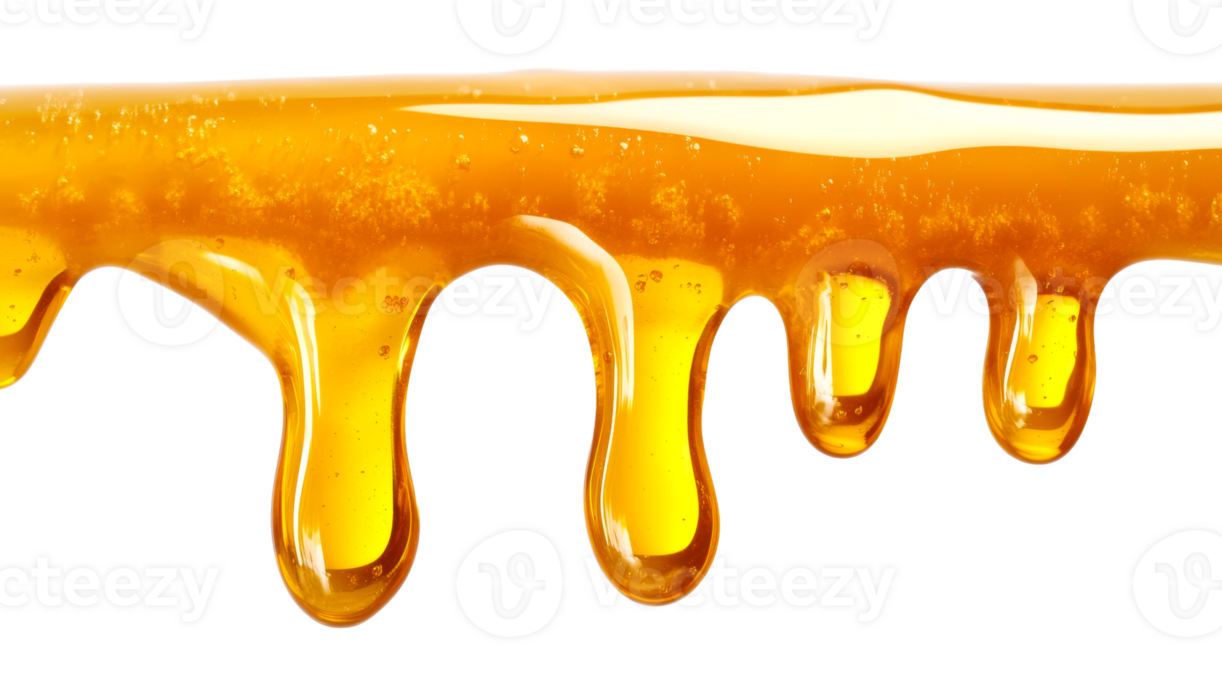 Dripping Yellow Honey, cut out transparent png