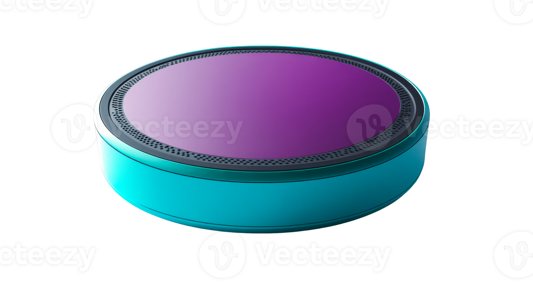 Teal Device with Purple Screen, cut out transparent png