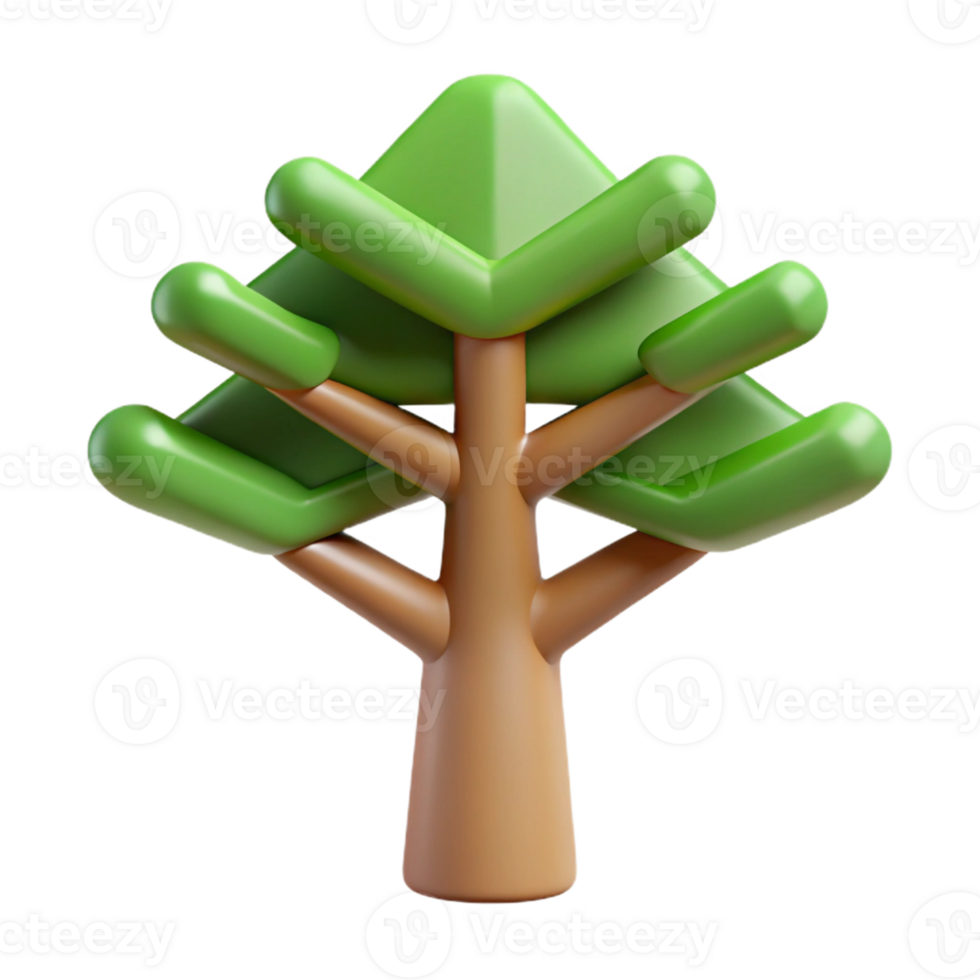 majestic modern Symmetrical abstract tree shape, flat color, with Scalable Design. precision png