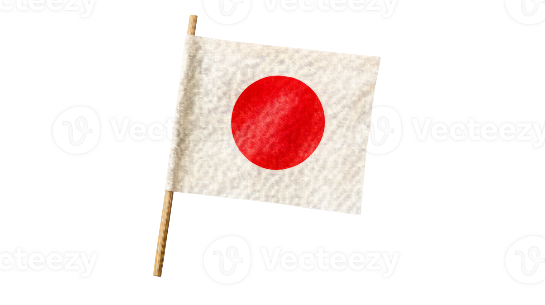 Miniature flag on black, cut out transparent png