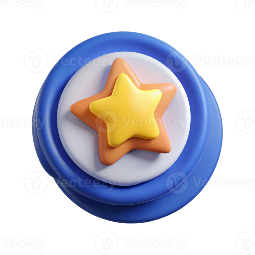 picturesque passionate mid-century Circular badge with a star. Clean lines, flat color, minimal design with Scalable Design. crisp png