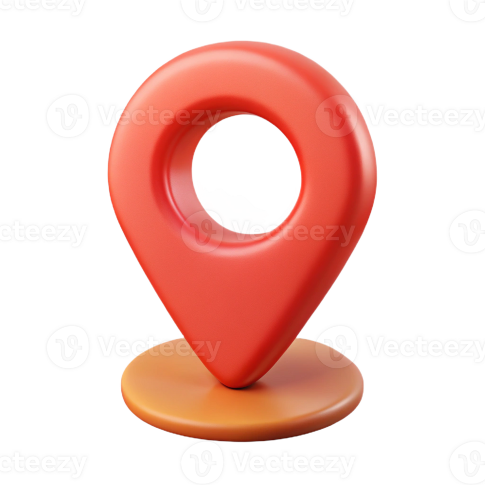 memorable elegant Location pin pictogram. Simple shape, flat color, crisp edges. with Scalable Design. high resolution png