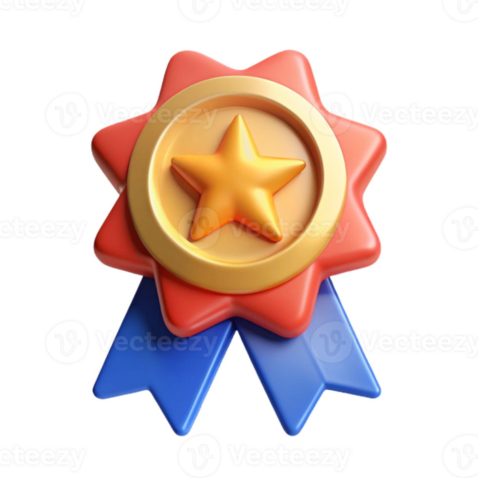 wonderful romantic impressionist Ribbon badge with a central star. Scalable, minimal, single-weight stroke with Scalable Design. flawless png