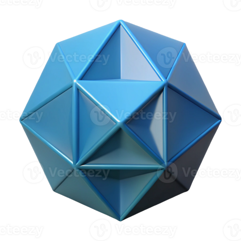 mesmerizing unforgettable Flat icosahedron, crisp edges, scalable, flat color with Scalable Design. png