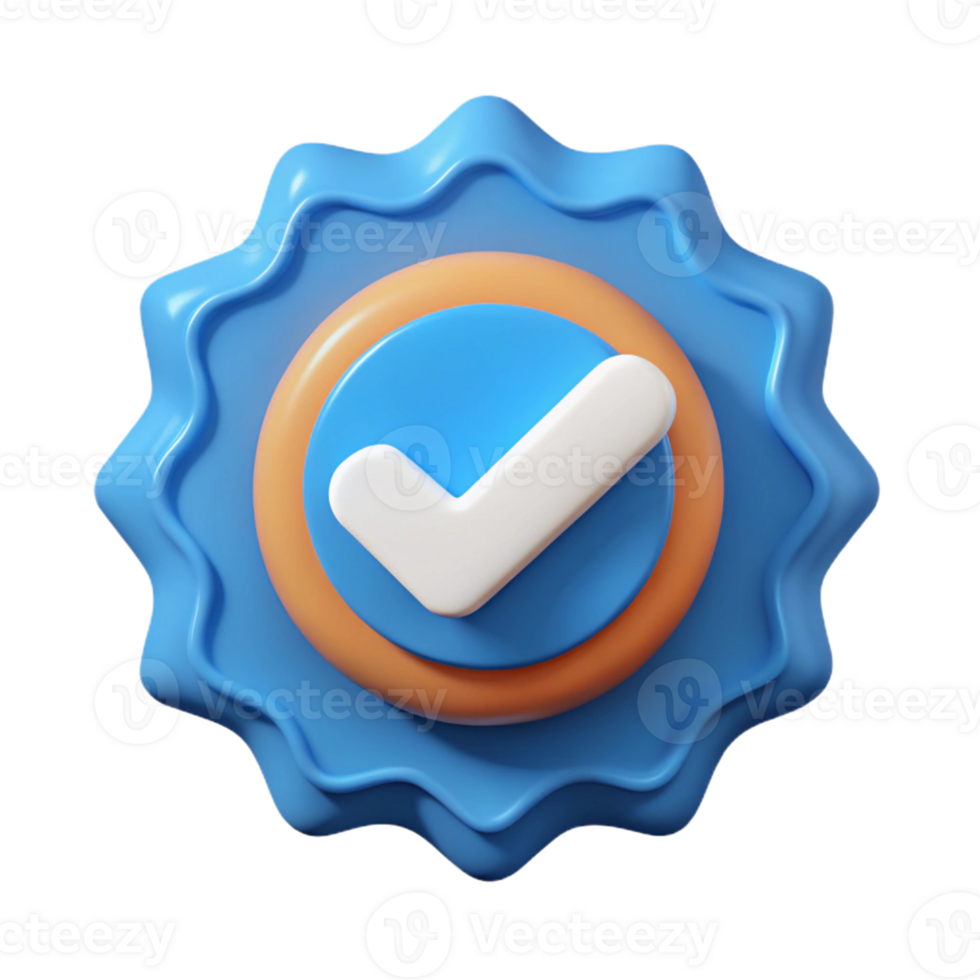 quintessential avant-garde Circular badge with a checkmark symbol. Scalable, clean lines, single-weight stroke with Scalable Design. luxury png