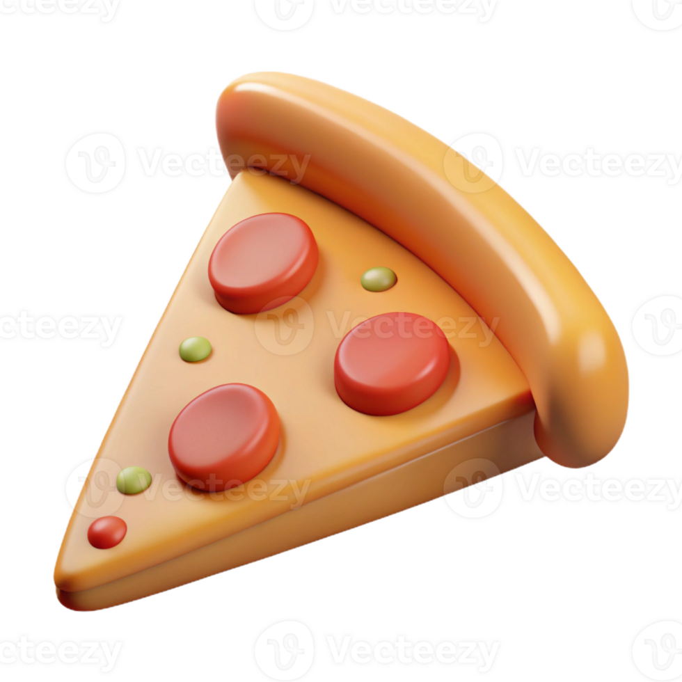 esplêndido reflexivo elegante triangular fatia do pizza. escalável, fresco arestas, peso único acidente vascular encefálico com escalável Projeto. 4k png