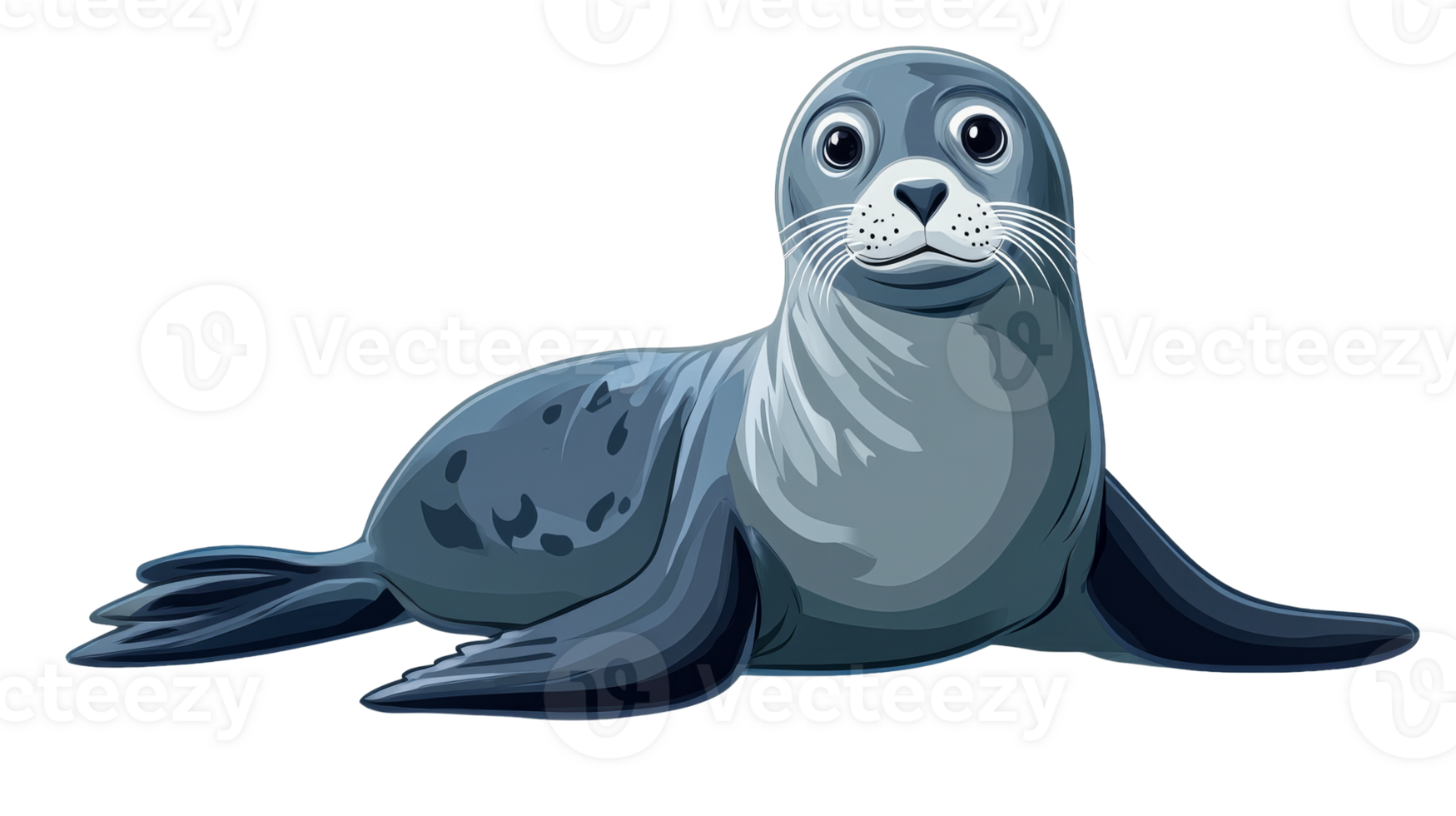 Happy seal on clear background png