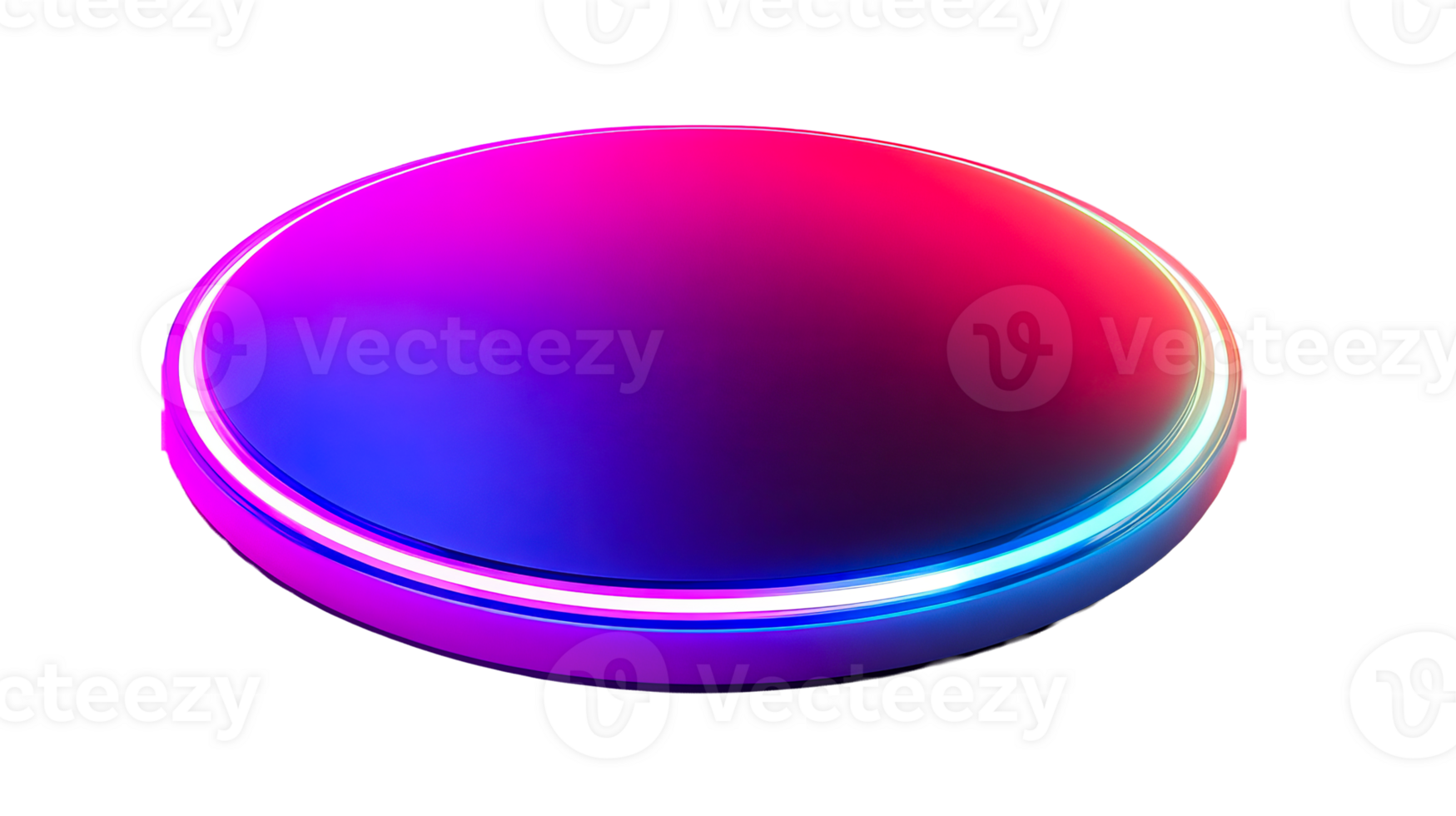 Colorful illuminated round LED light design png