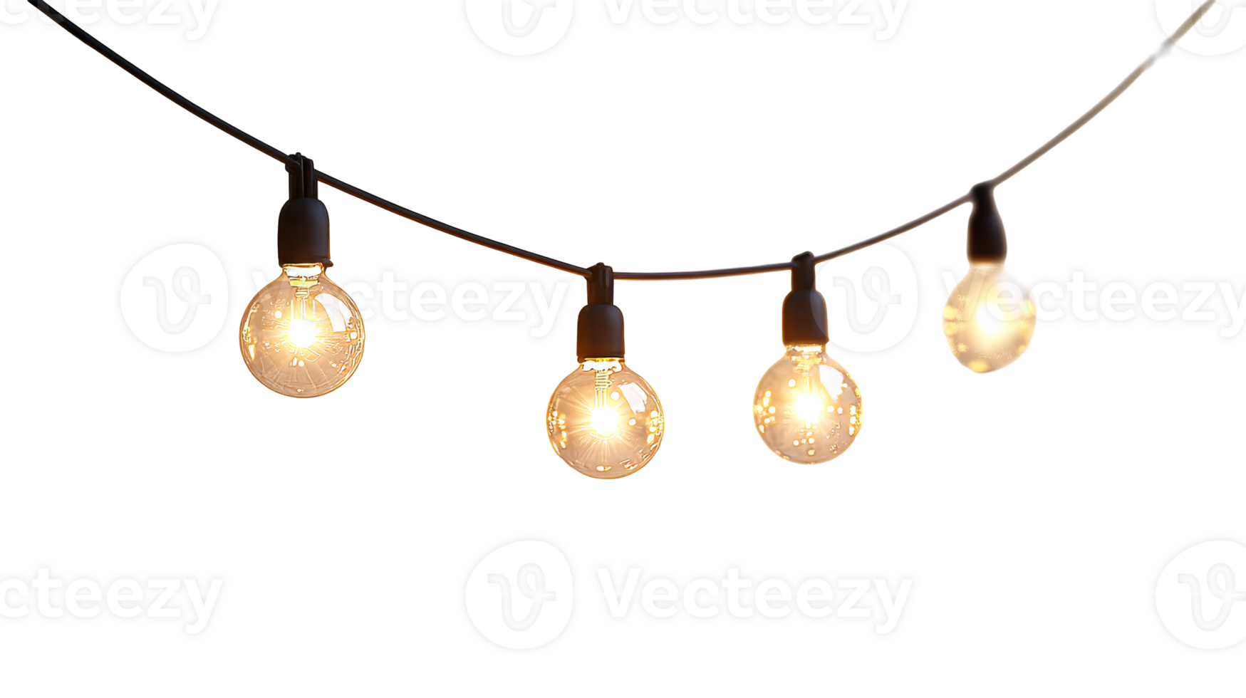 String lights create cozy atmosphere in evening png
