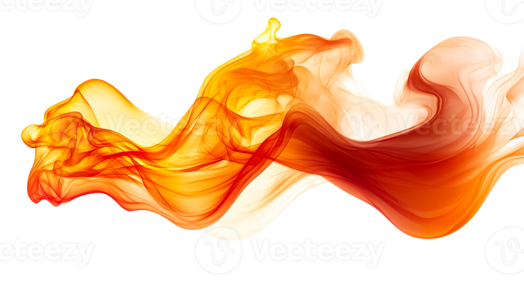 Fluid abstract swirl in warm colors transitions png