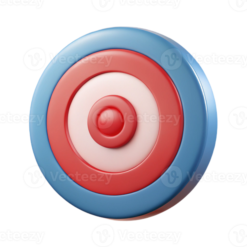 whimsical exquisite Target icon with three concentric circles. Flat color, crisp edges with Scalable Design. elite png