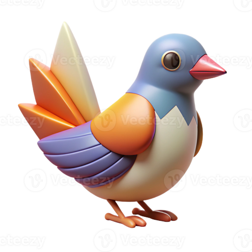 stunning melancholic rustic A stylized bird with triangular wings. Flat color, clean lines, with Scalable Design. premium png