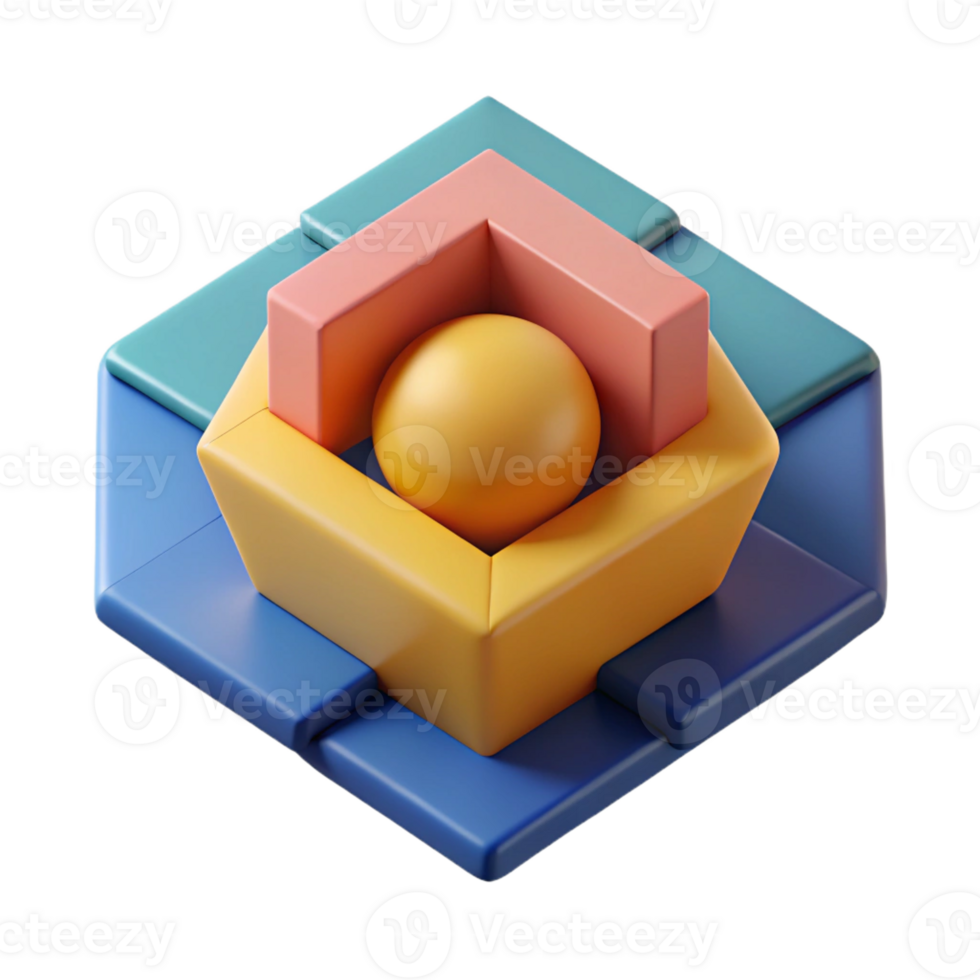 nostalgico glorioso astratto geometrico forme, minimo, scalabile, piatto colore con scalabile design. originale png