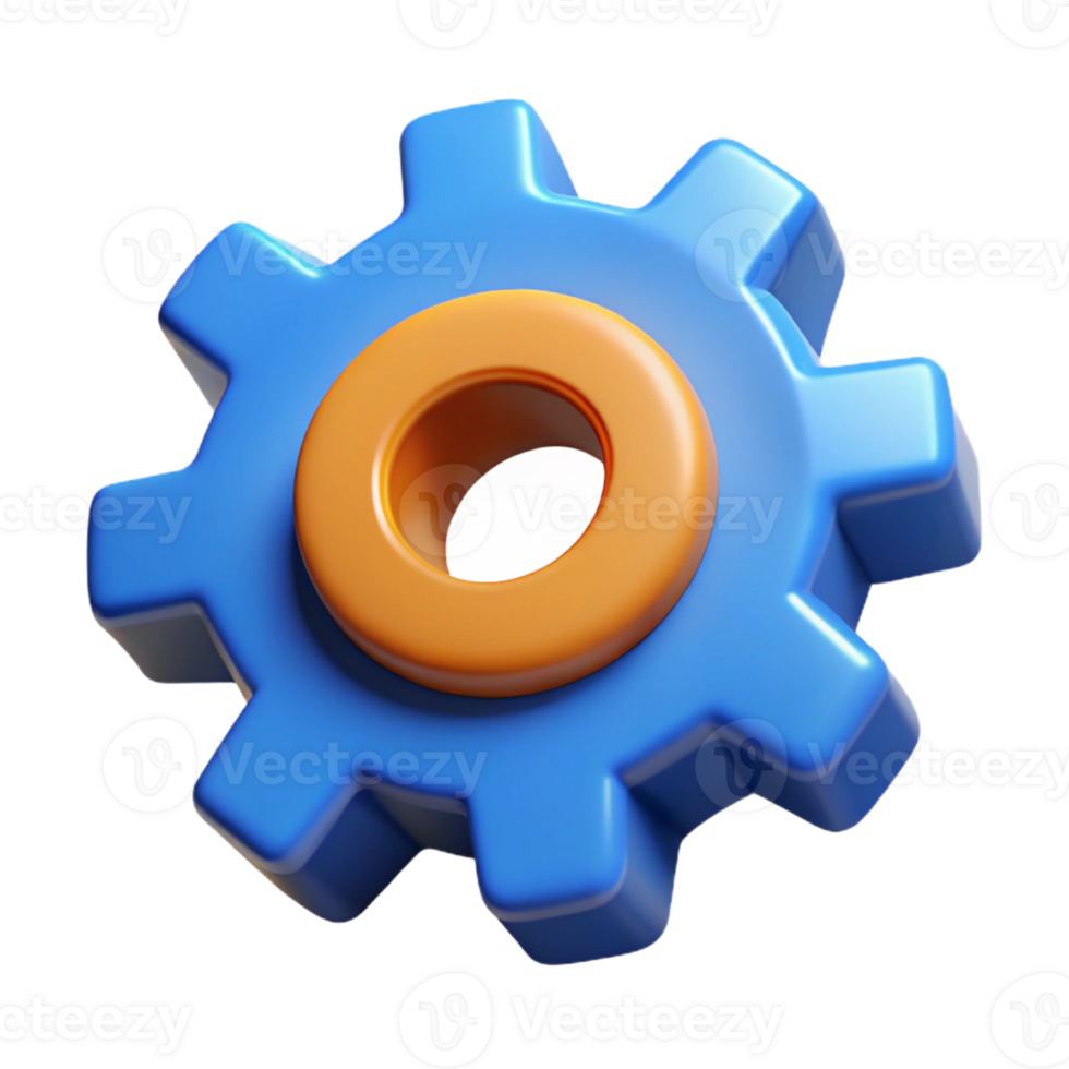 unforgettable impressionist Gear mechanism with interlocking cogs. Crisp edges, scalable, flat color with Scalable Design. refined png