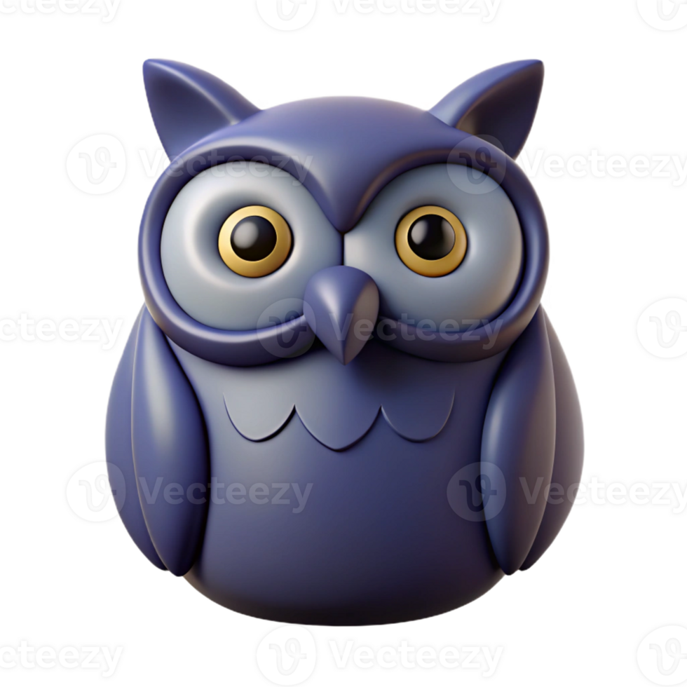 timeless elegant Symmetrical owl silhouette. Crisp edges, flat color, single-weight stroke with Scalable Design. museum quality png