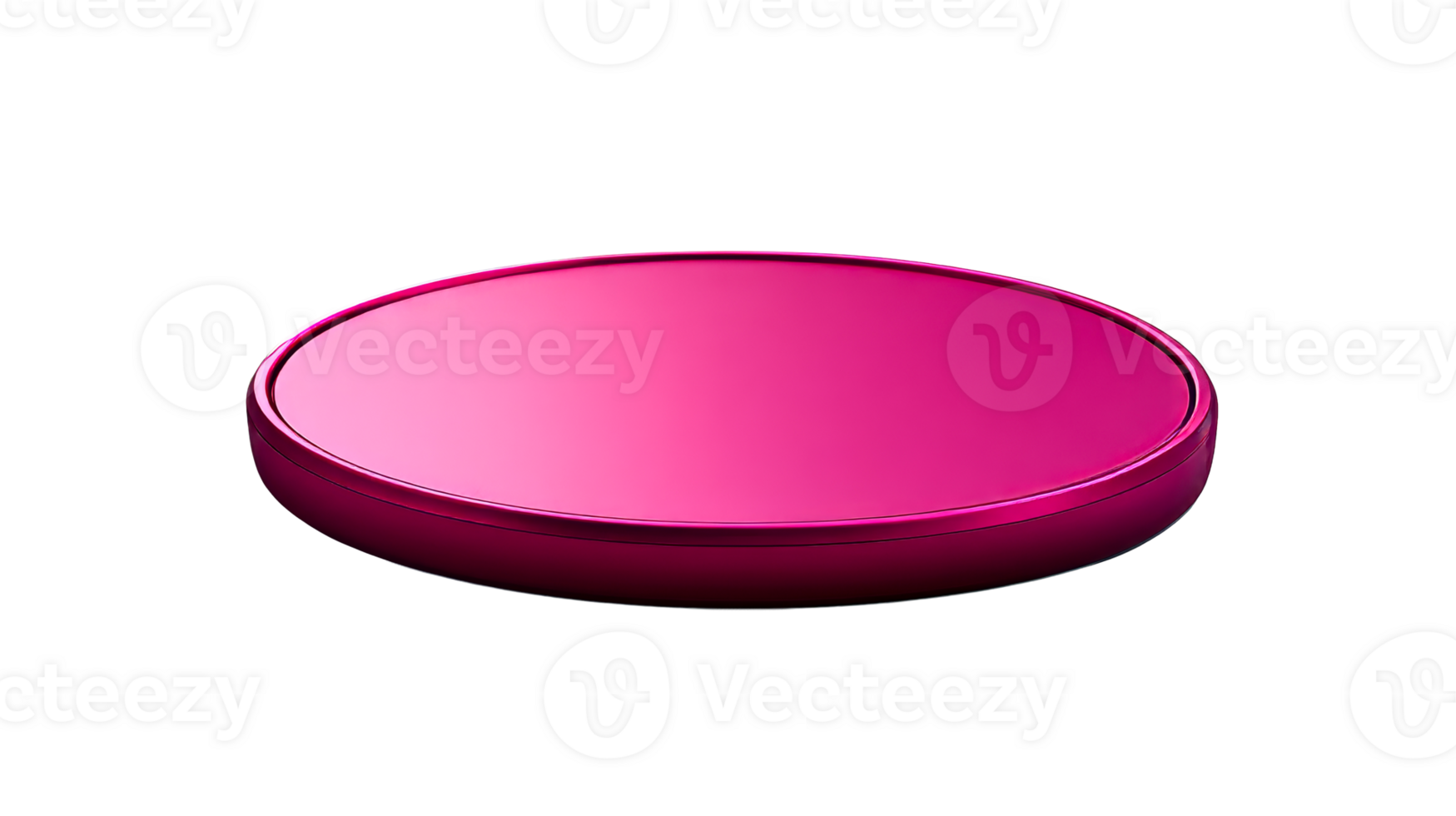 Pink circular platform on clear bg png
