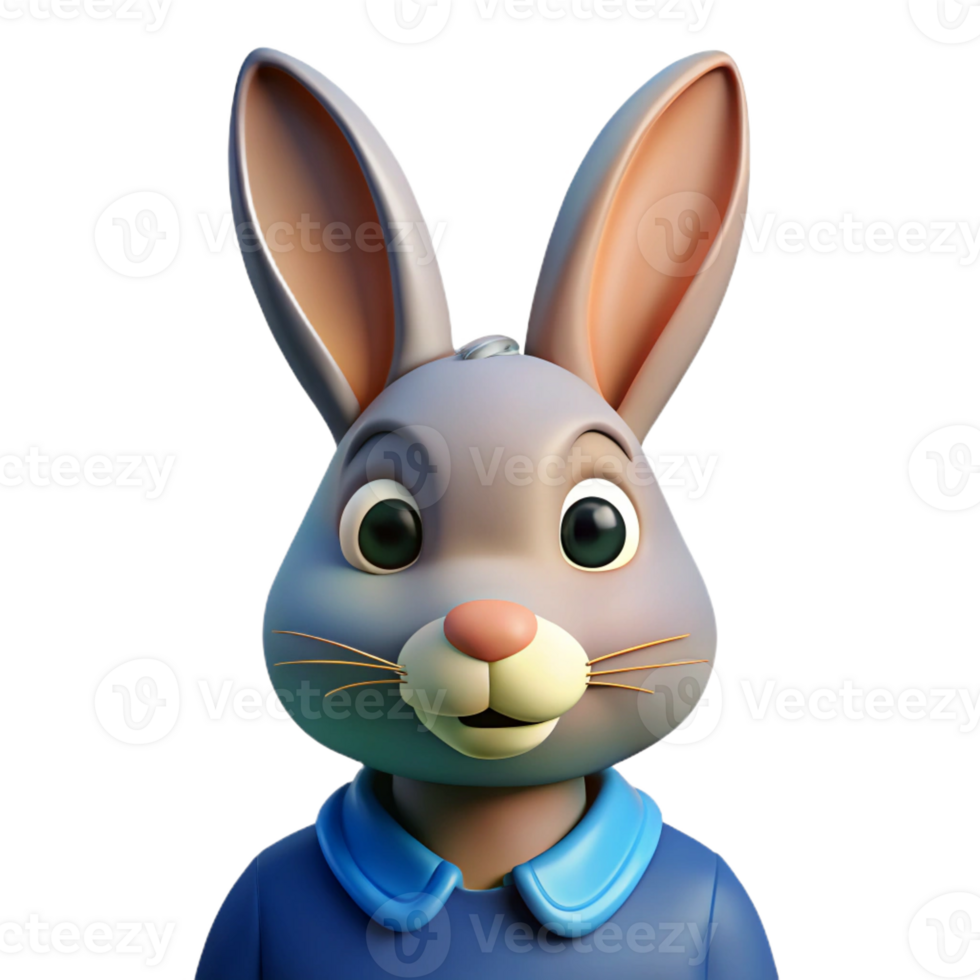 timeless contemporary Clean lines forming a stylized portrait of a rabbit with Scalable Design. 8K png