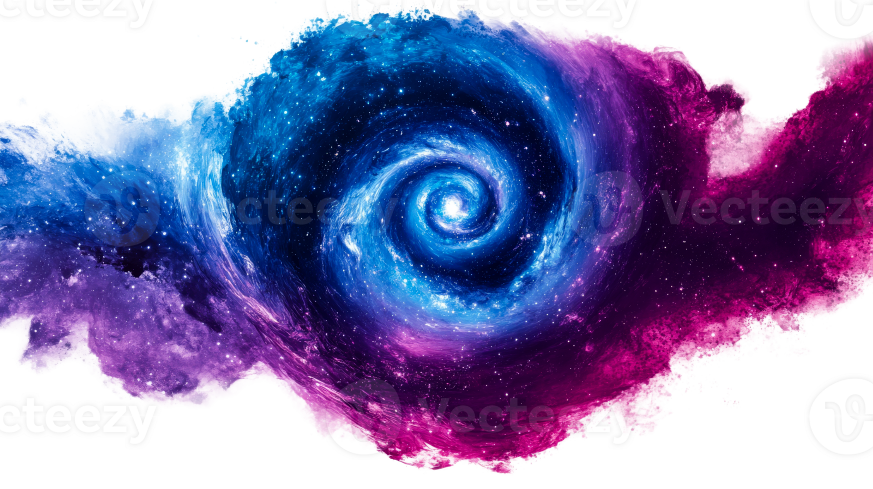 Swirl nebula, cosmos abstract graphic, cut out transparent png