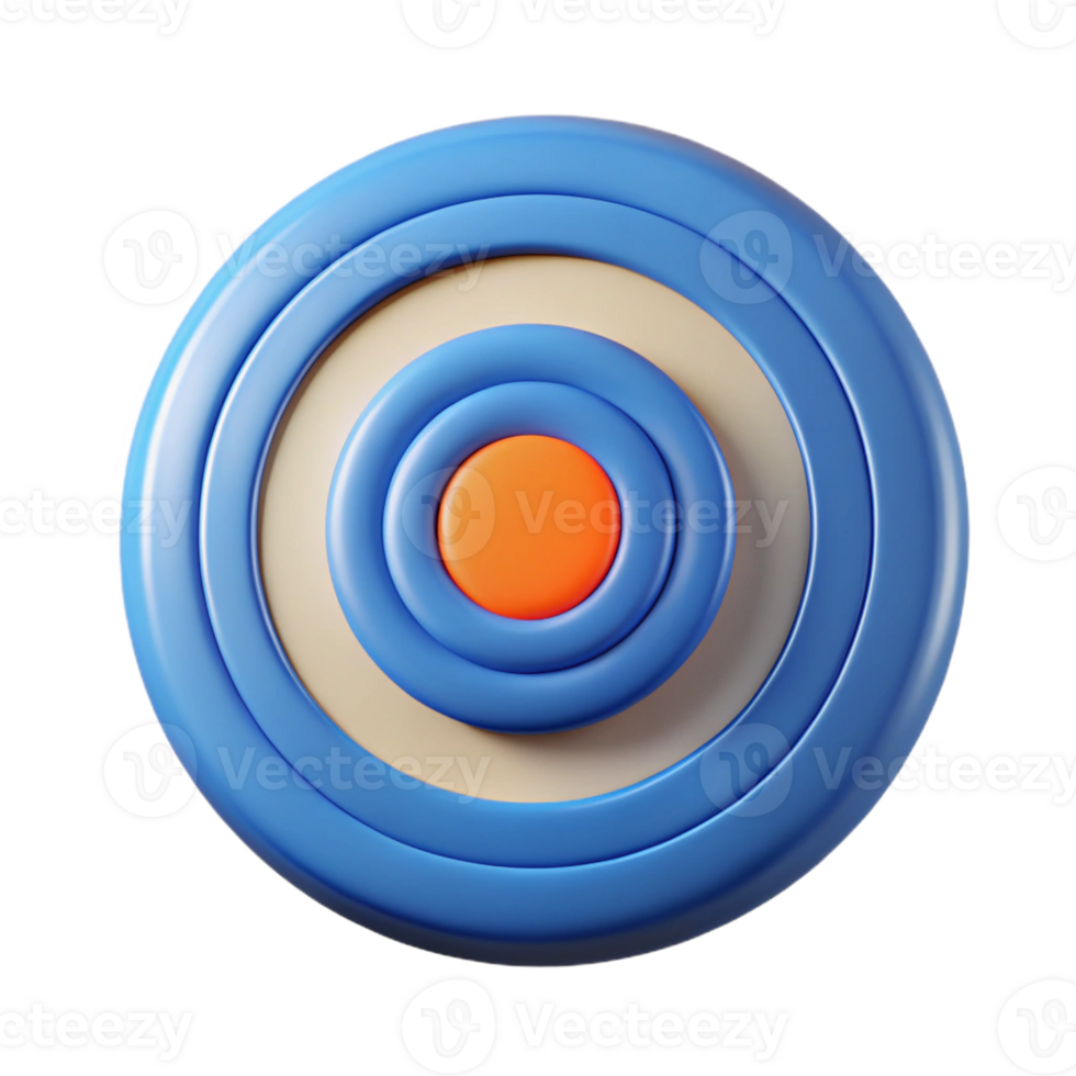 serene distinguished Circular badge with concentric circles. Symmetrical, flat color, crisp edges with Scalable Design. png
