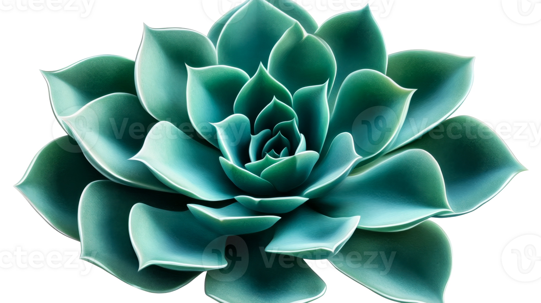 Echeveria Succulent rosette, cut out transparent png