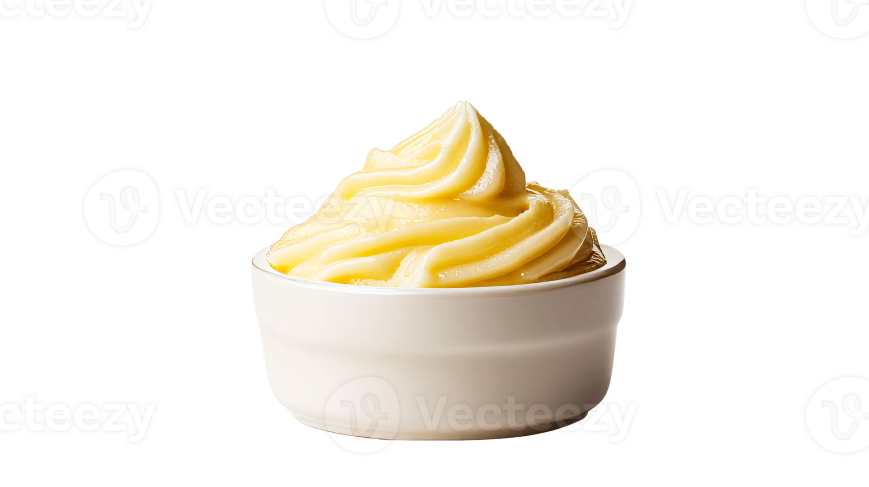 Swirl treat in cup on background, cut out transparent png