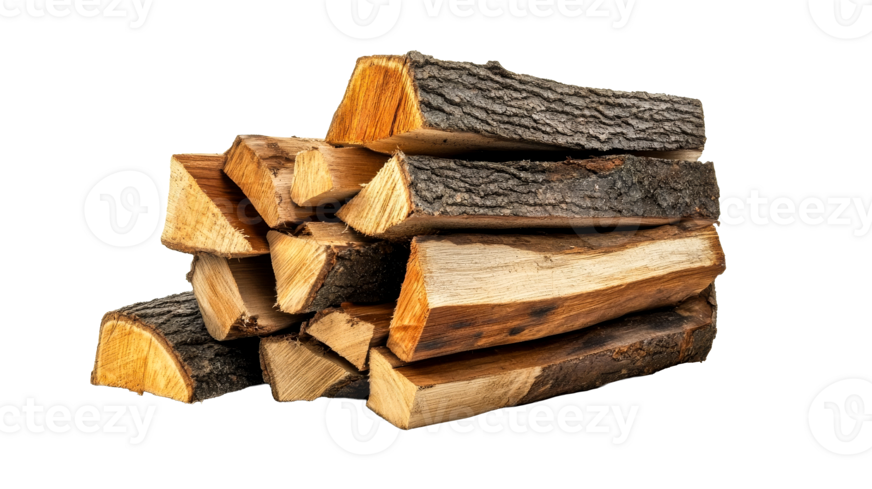 Pile of Cut Firewood, cut out transparent png