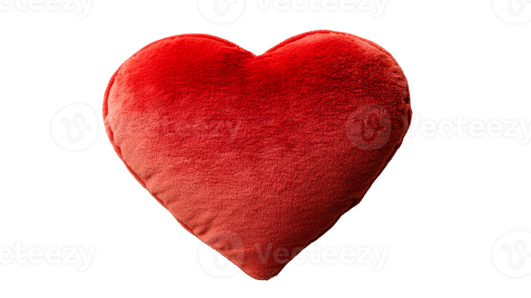 Fuzzy Red Heart Shape, cut out transparent png