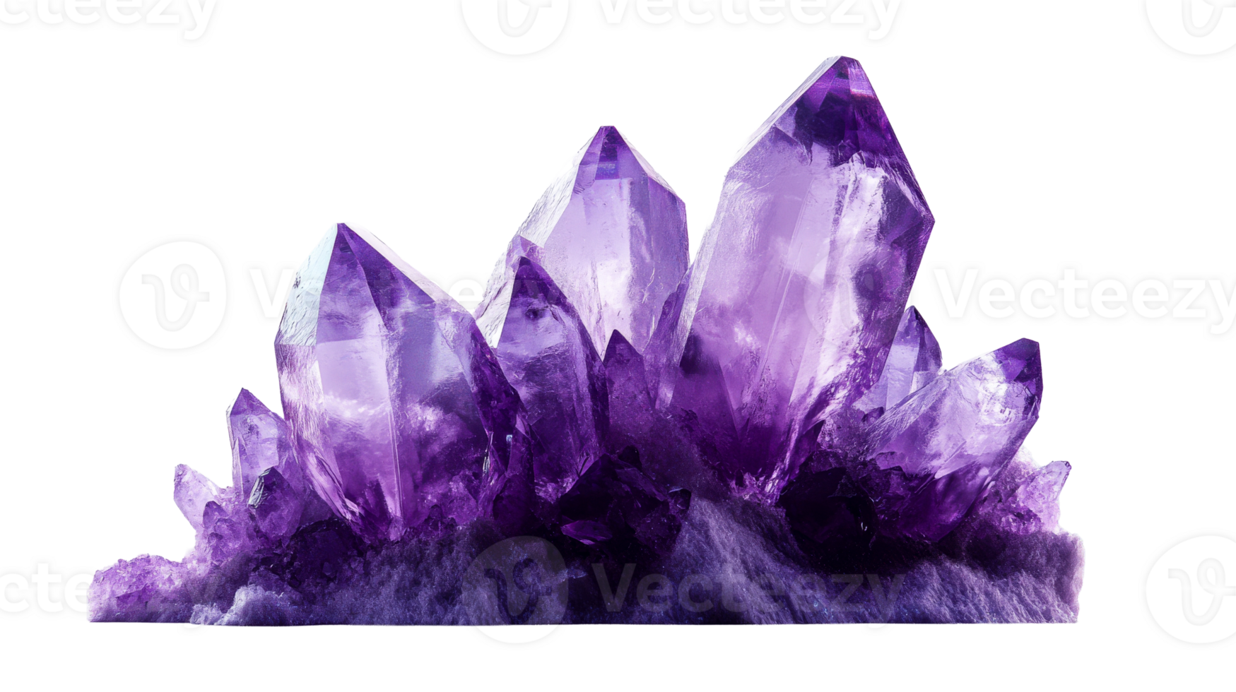 Amethyst Quartz, Stone, Isolated Object, cut out transparent png