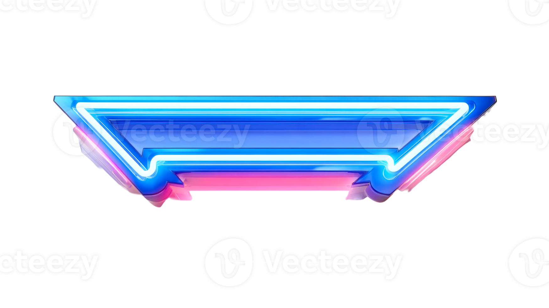 Colorful neon sign with modern design features png