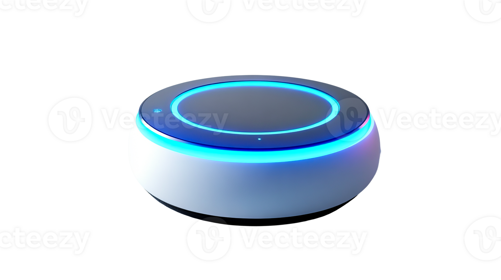 Glowing Smart Home Device, cut out transparent png