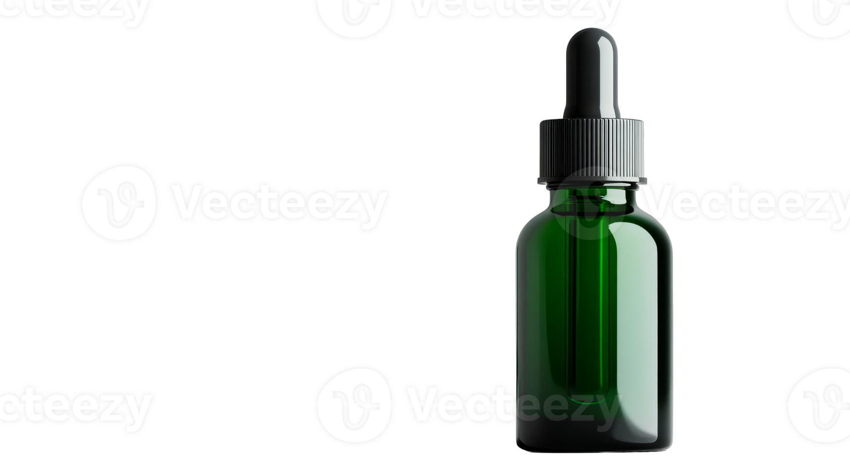 Green Bottle Dropper, cut out transparent png