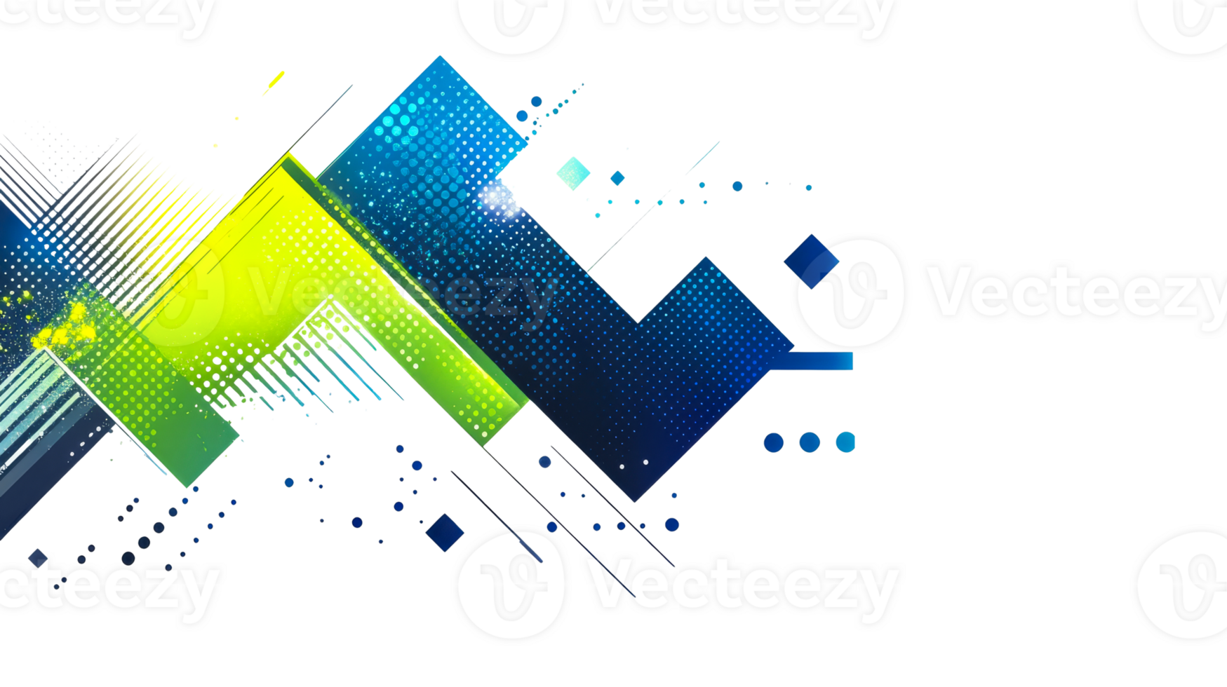 Geometric Composition on Black, cut out transparent png