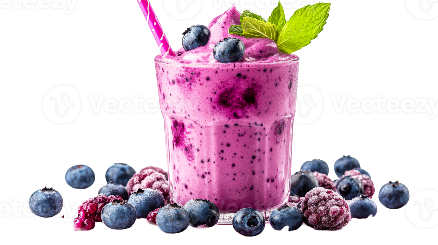 Fruity smoothie beverage, cut out transparent png