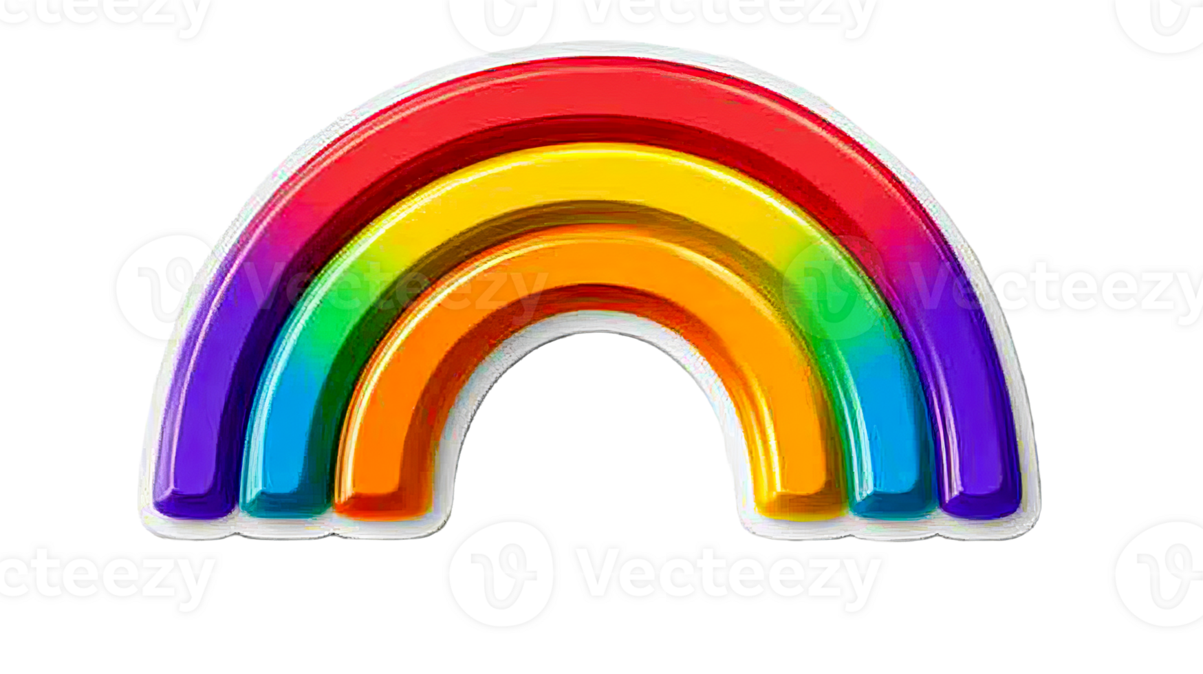 Rainbow design on transparent background png