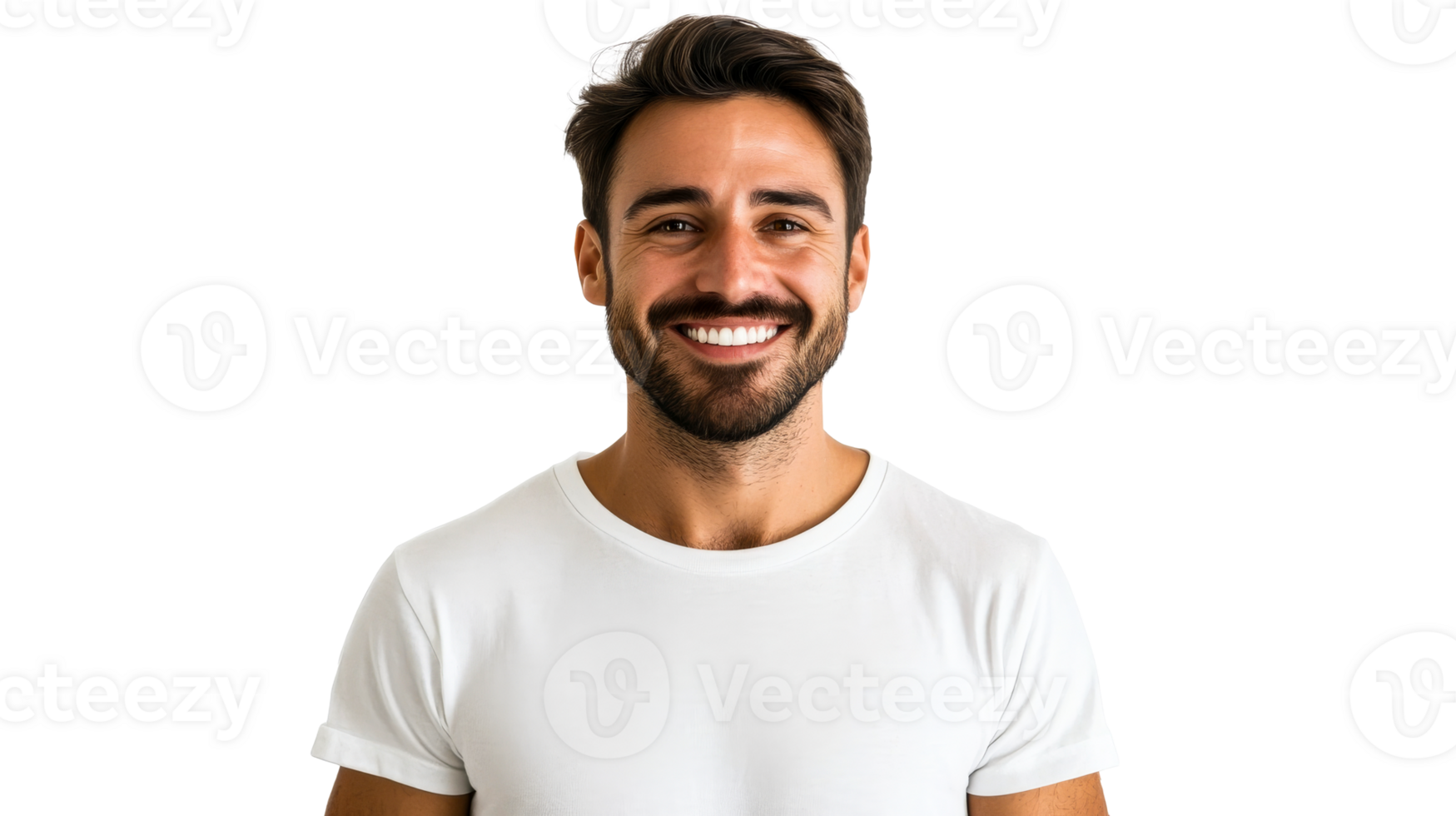 Joyful man in casual wear png