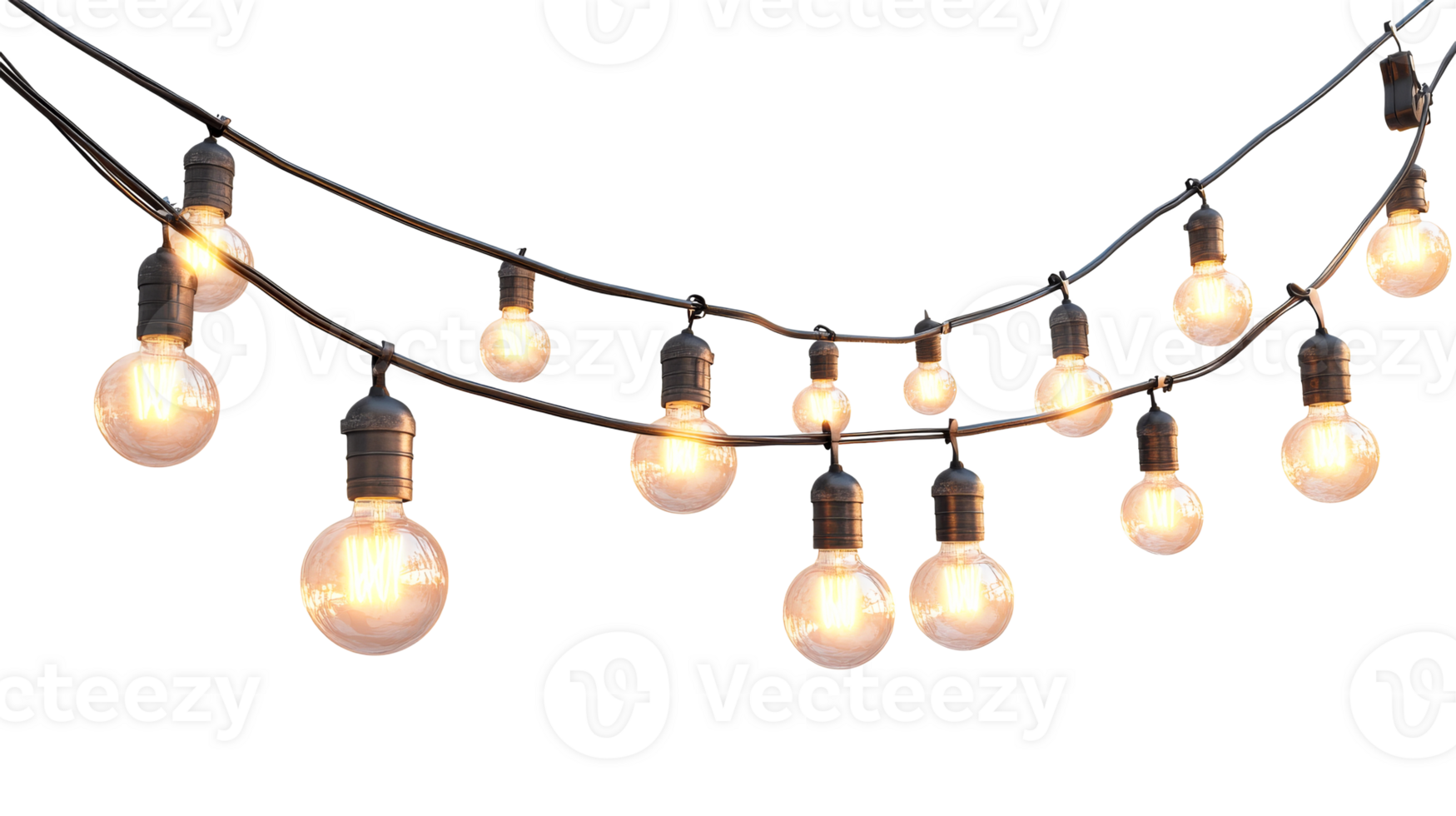 Decorative string lights for festive gatherings png