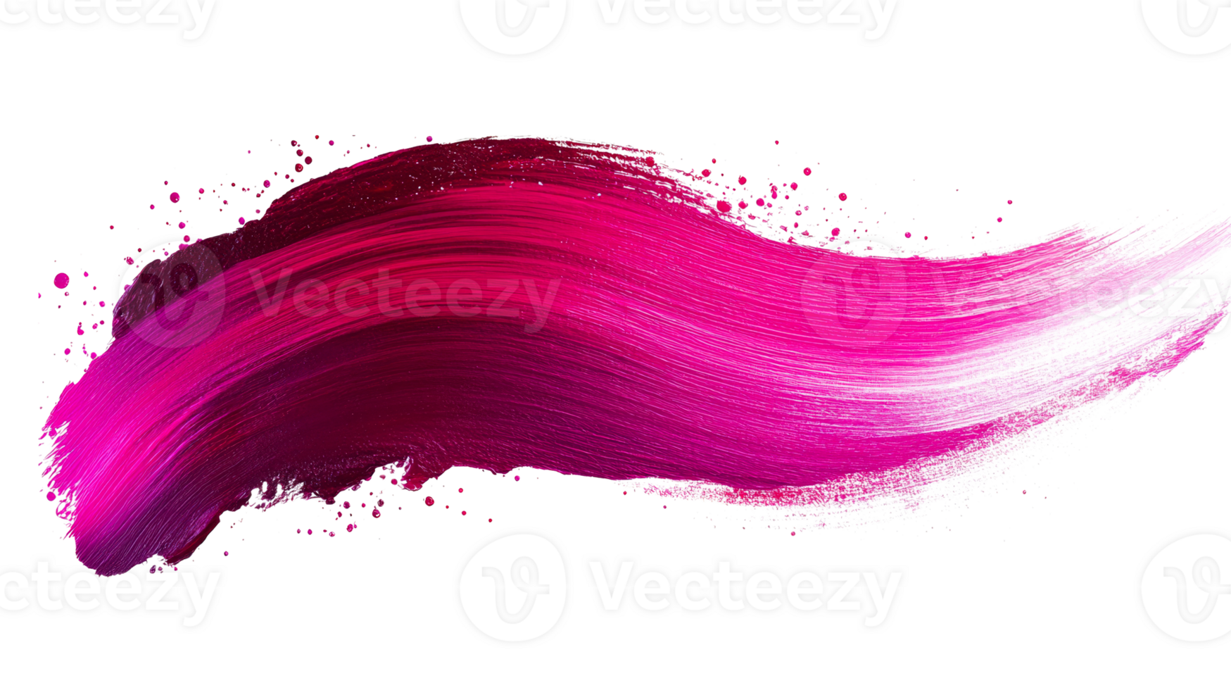 Bold pink brush stroke with transparent background png