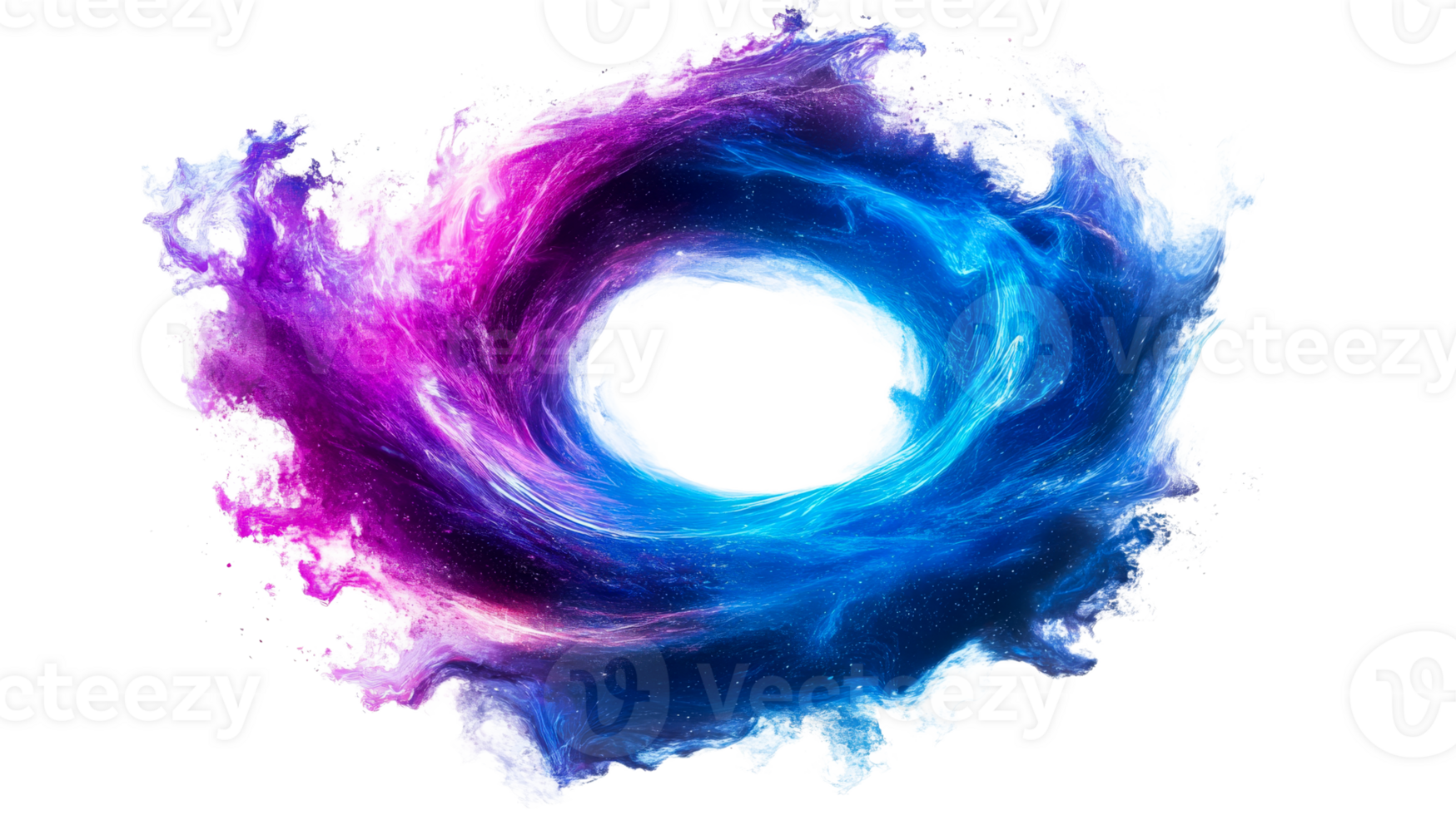 Nebula galaxy, hole style, cut out transparent png