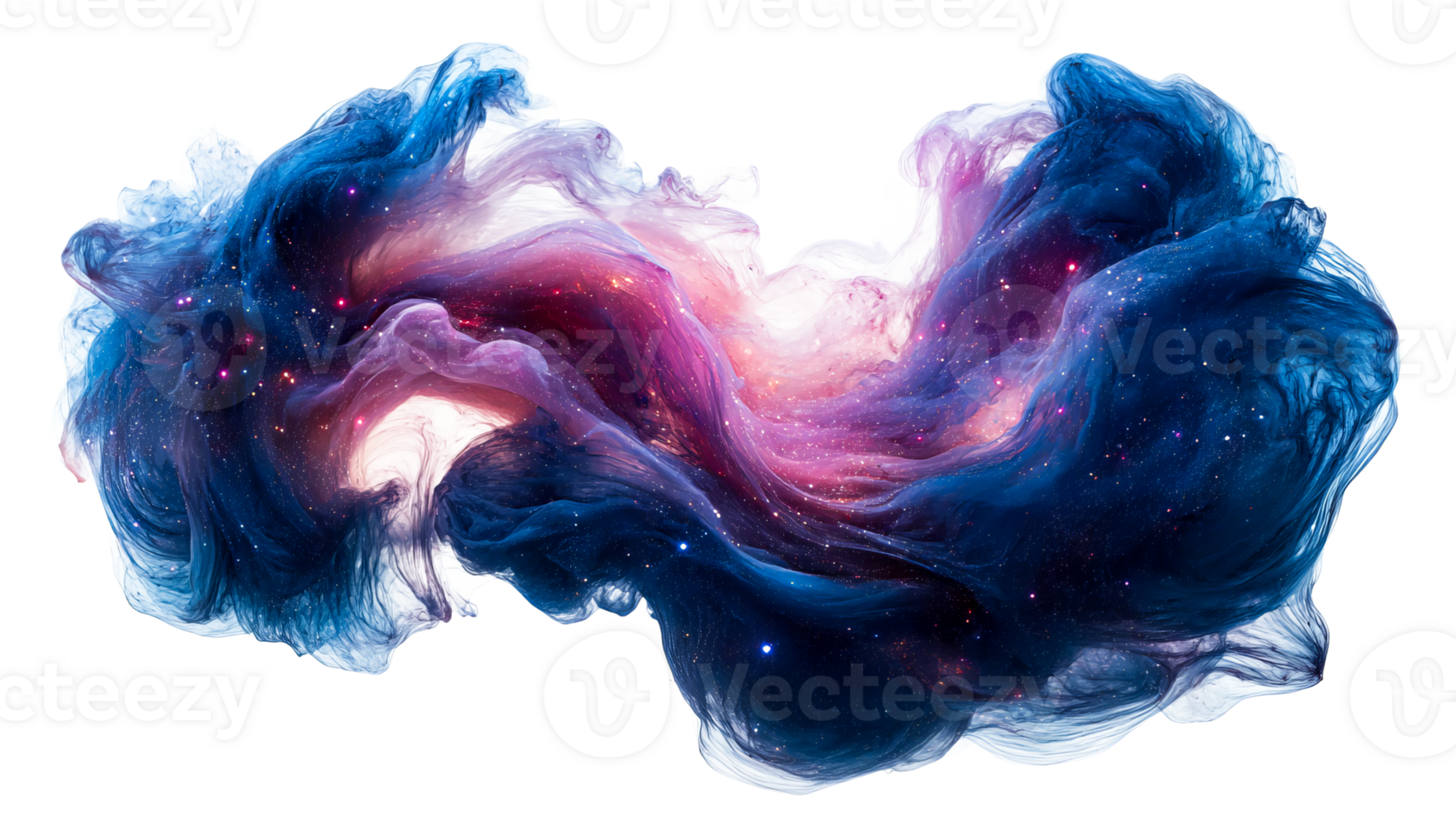 Cosmic nebula, paint effect, cut out transparent png
