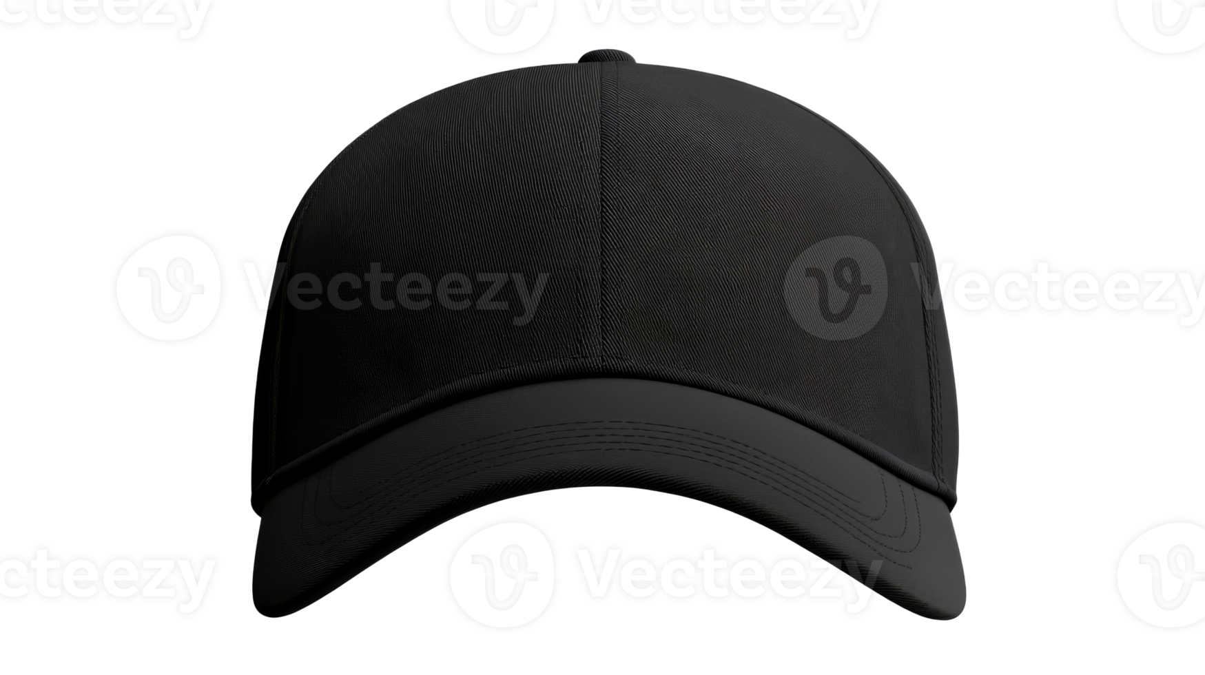 Dark headwear mockup, cut out transparent png