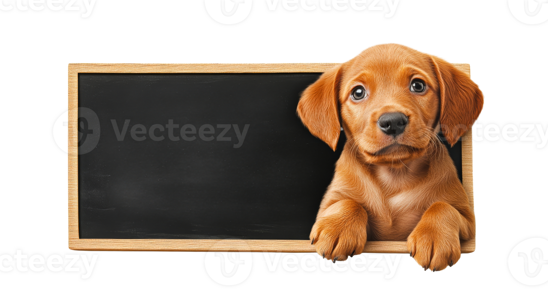 Vizsla Puppy by Blackboard, cut out transparent png