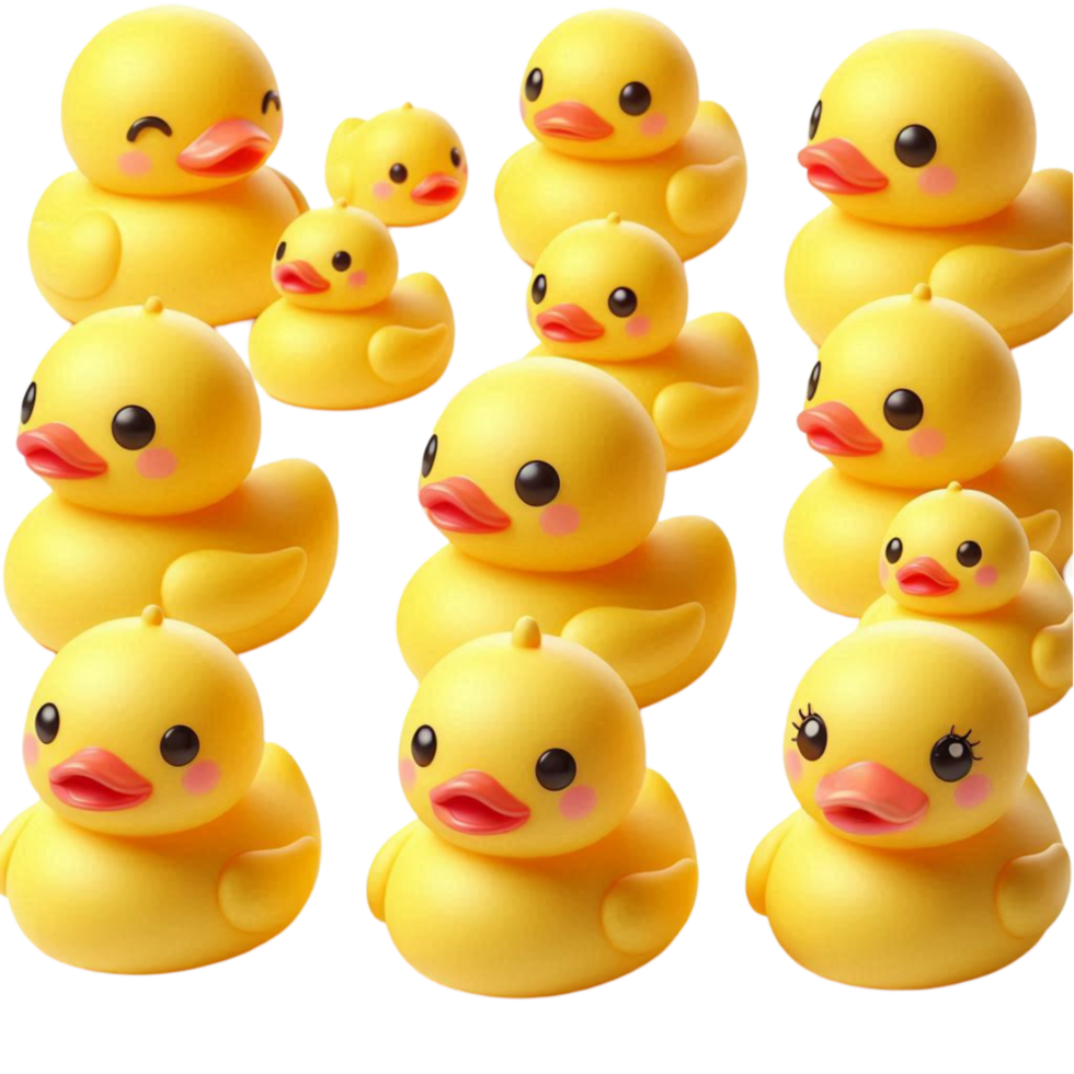 Rubber Duck Close-Up Group png