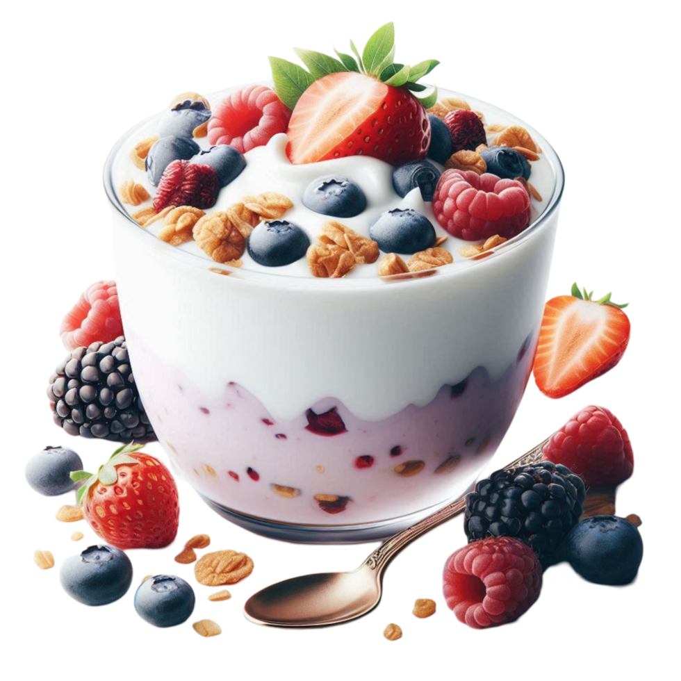 Berry and Cream Cup Delight png
