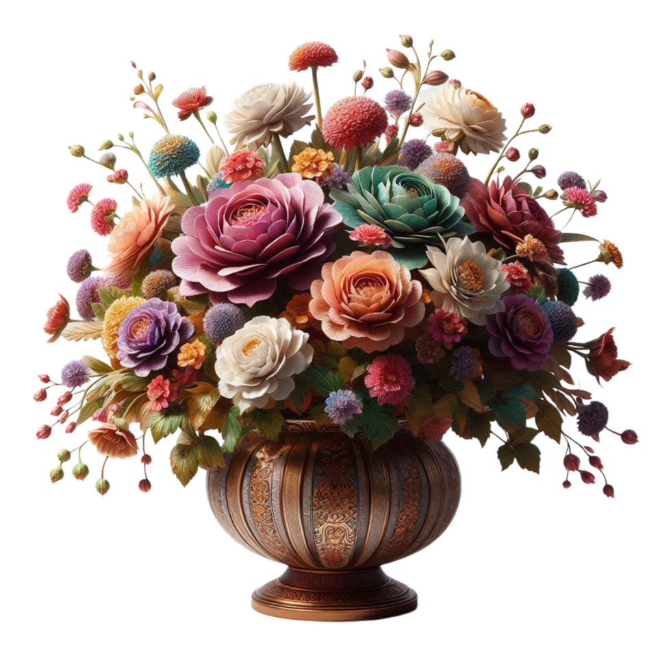 Rustic Floral Bouquet Centerpiece png